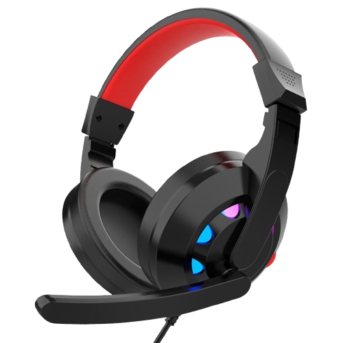 Inplay Raiku S300 RGB Noise Canceling Headset with Mic RGB Headset for PC and Laptop Gaming Headset